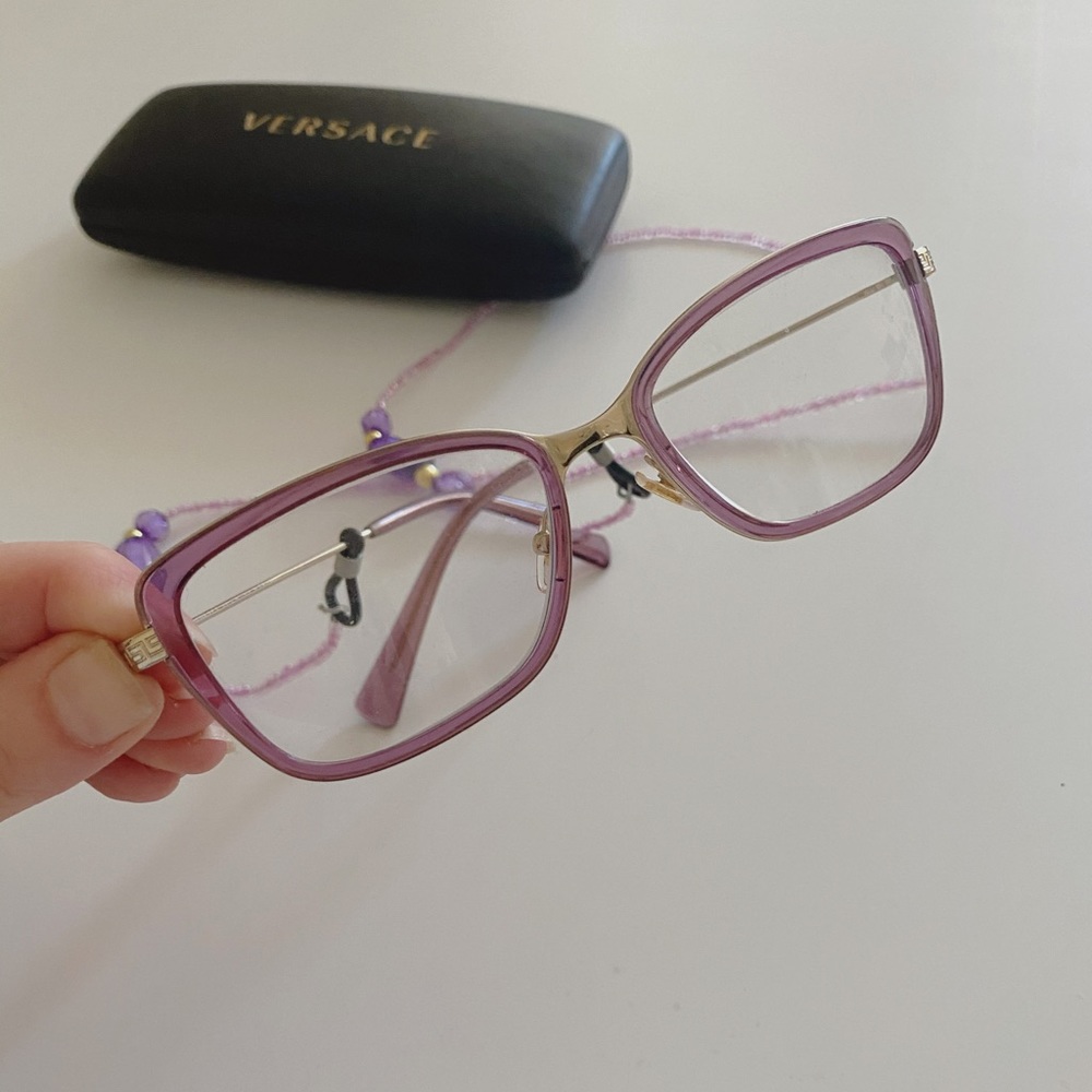 VERSACE Retro Purple Optical Reading Glasses